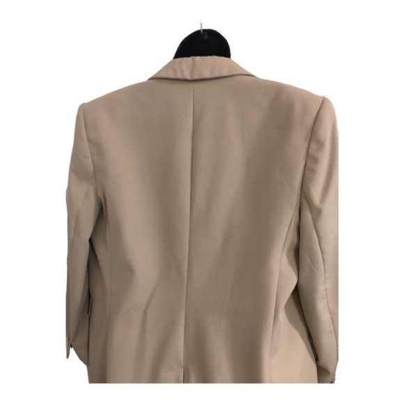 BR banana republic bespoke tan double breasted blazer jacket size 8 brand new - Picture 8 of 13